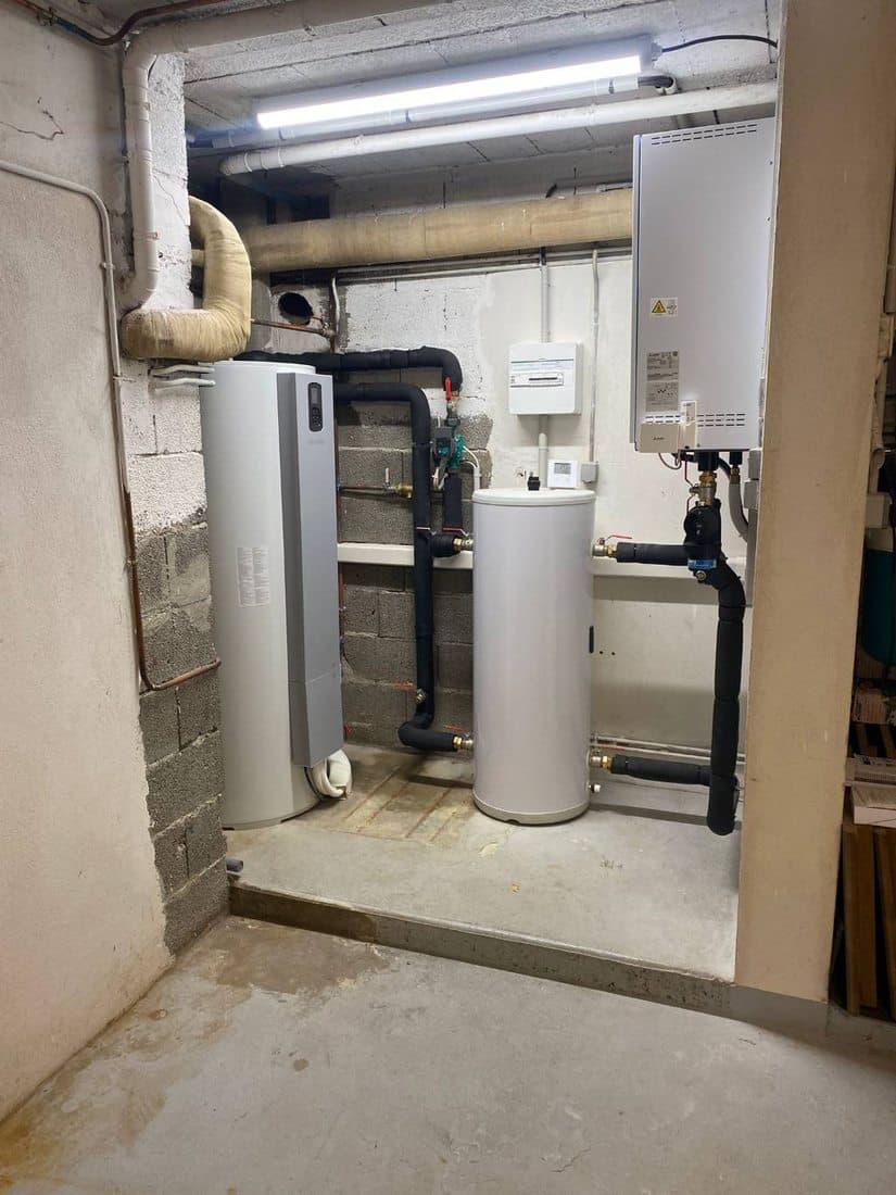Module intérieur de PAC air/eau avec ballon en local technique